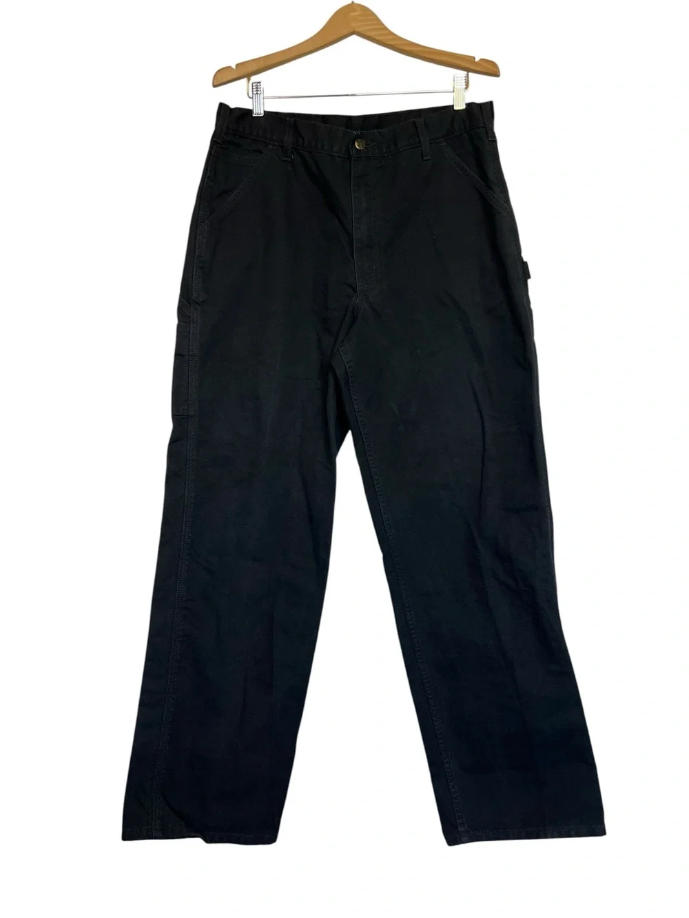 Carhartt B11 Black Canvas Carpenter Men’s 36x34 Work Pants